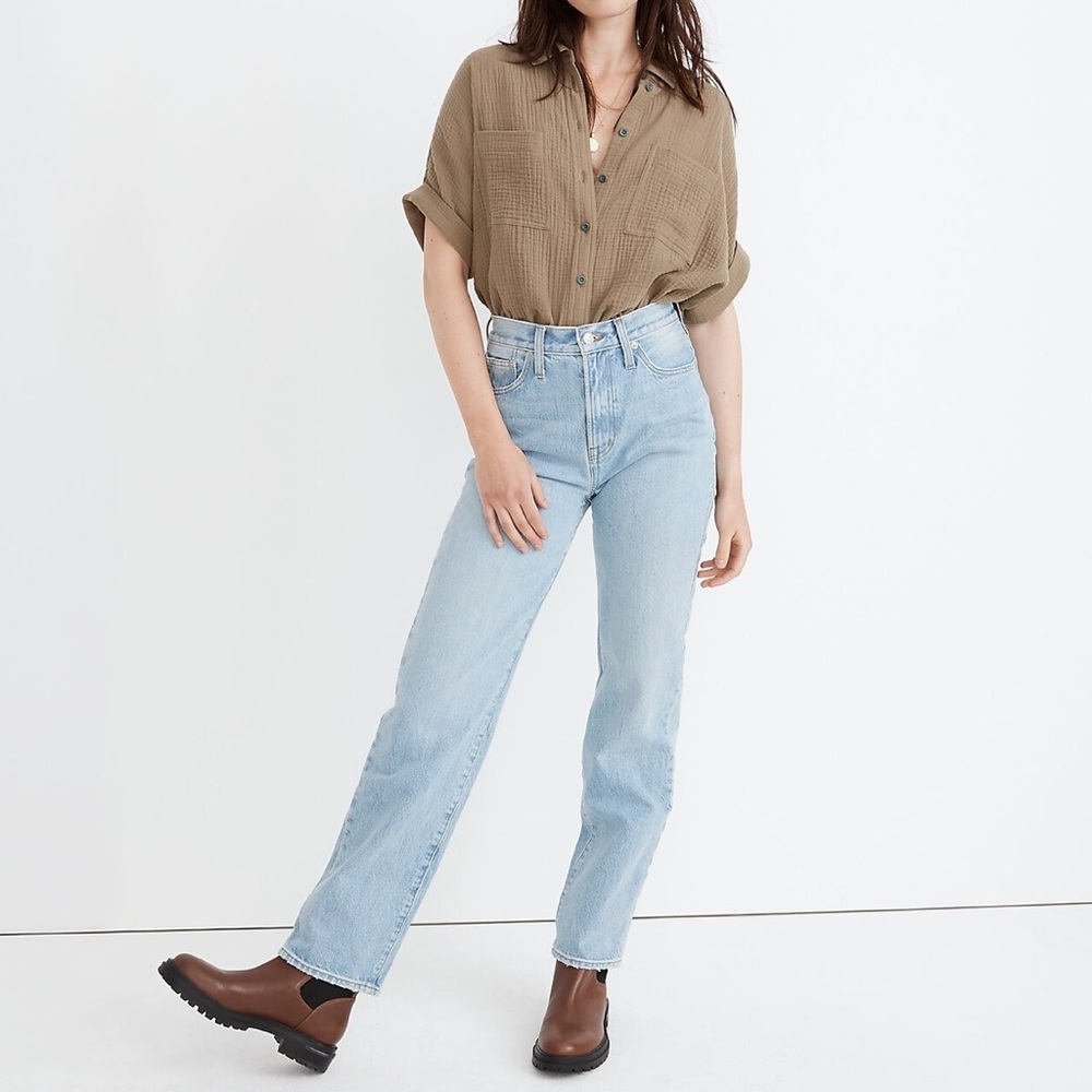 Madewell The Perfect Vintage Straight Jean Petite Sz 27P
